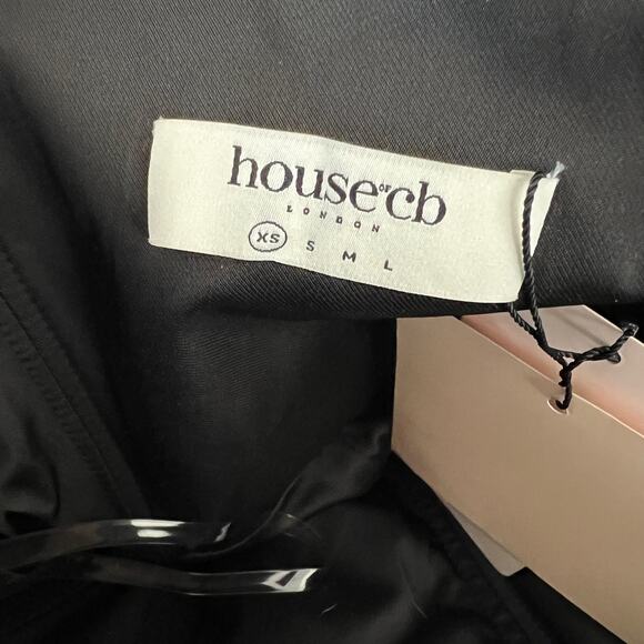 NWT House of CB LONDON GISELE COBALT SEQUIN STRAPLESS MINI DRESS XS - Picture 8 of 9